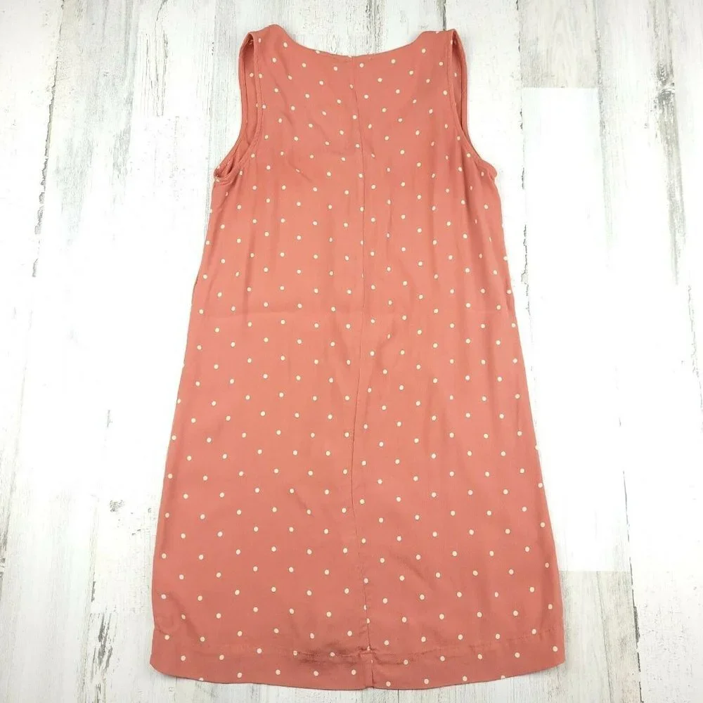 Madewell Heather Button-Front Swing Dress Polka Dot Size XXS